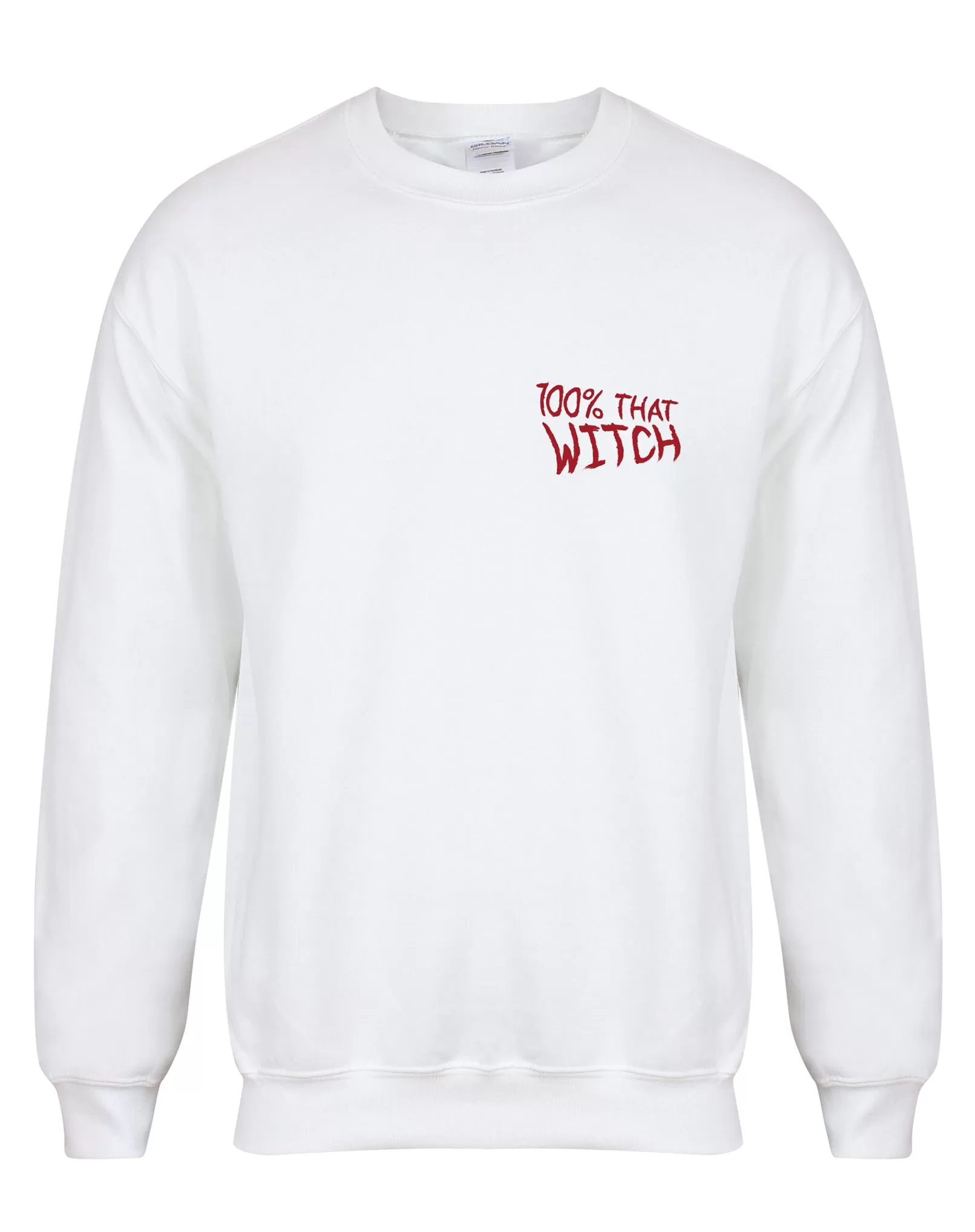 100% That Witch - Chest Design - Unisex Fit Sweater