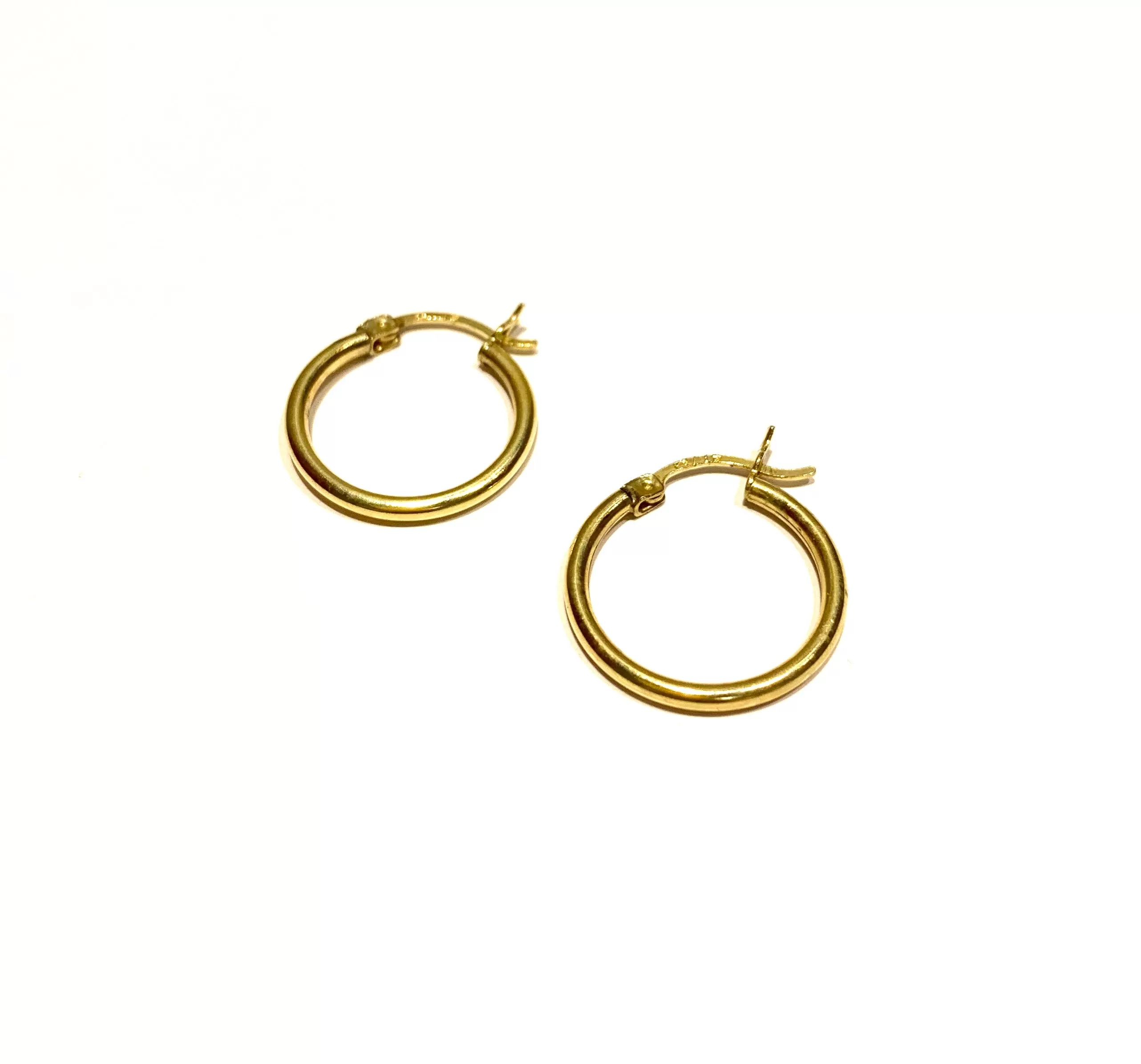 10k Gold Medium Classic Hoops