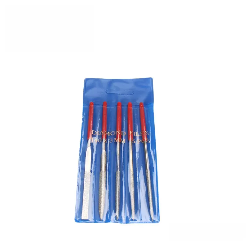 10Pcs Mini 140*3Mm Needle File Set Diamond Handy Tools For Ceramic Glass Gem Stone Hobbies Crafts An