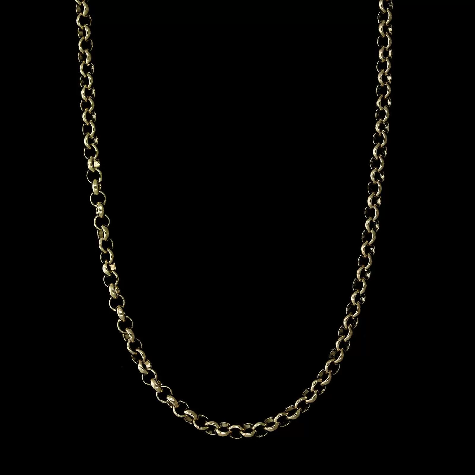 14K Yellow Gold Estate Rolo Link Chain