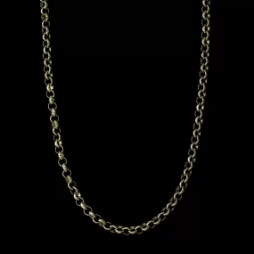 14K Yellow Gold Estate Rolo Link Chain