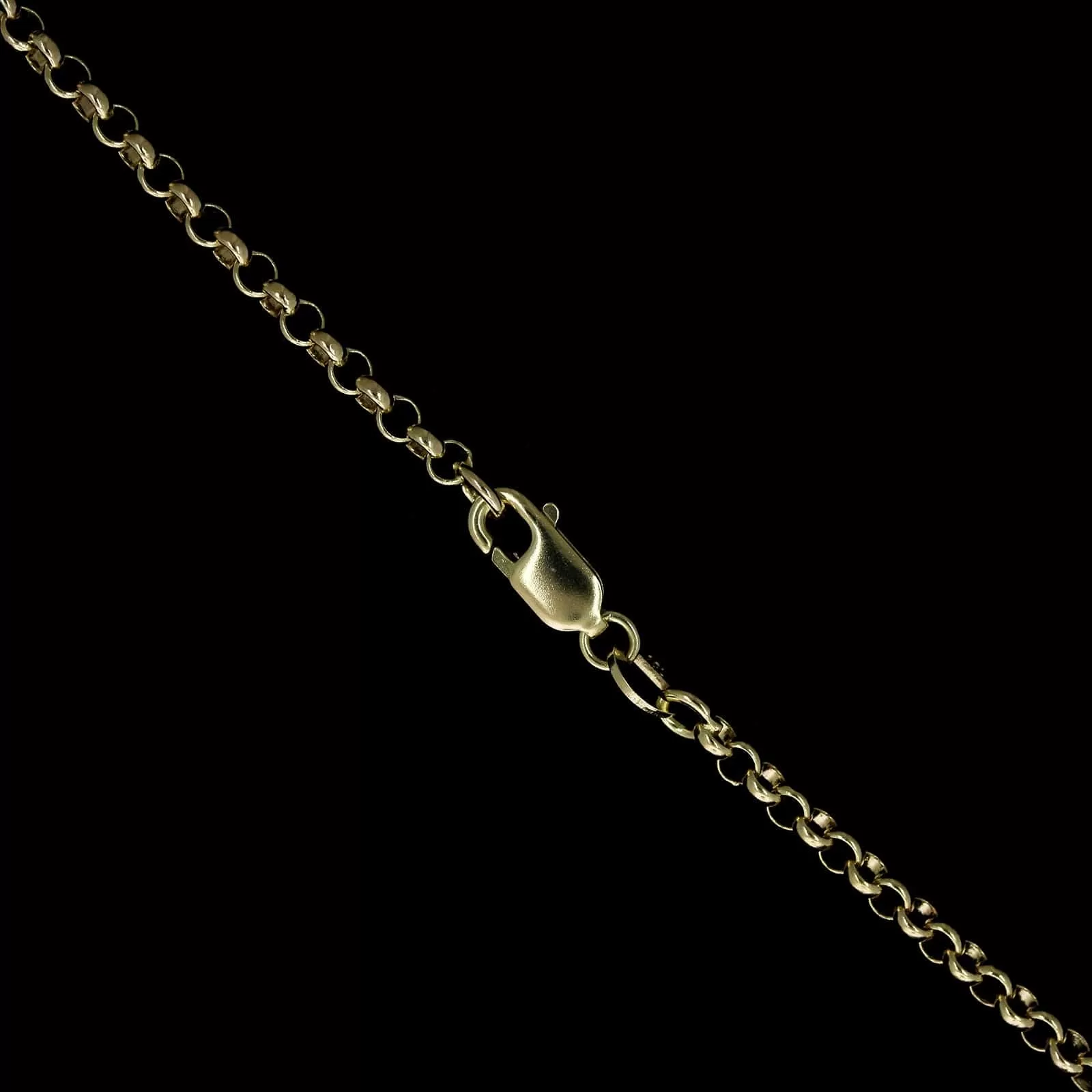 14K Yellow Gold Estate Rolo Link Chain