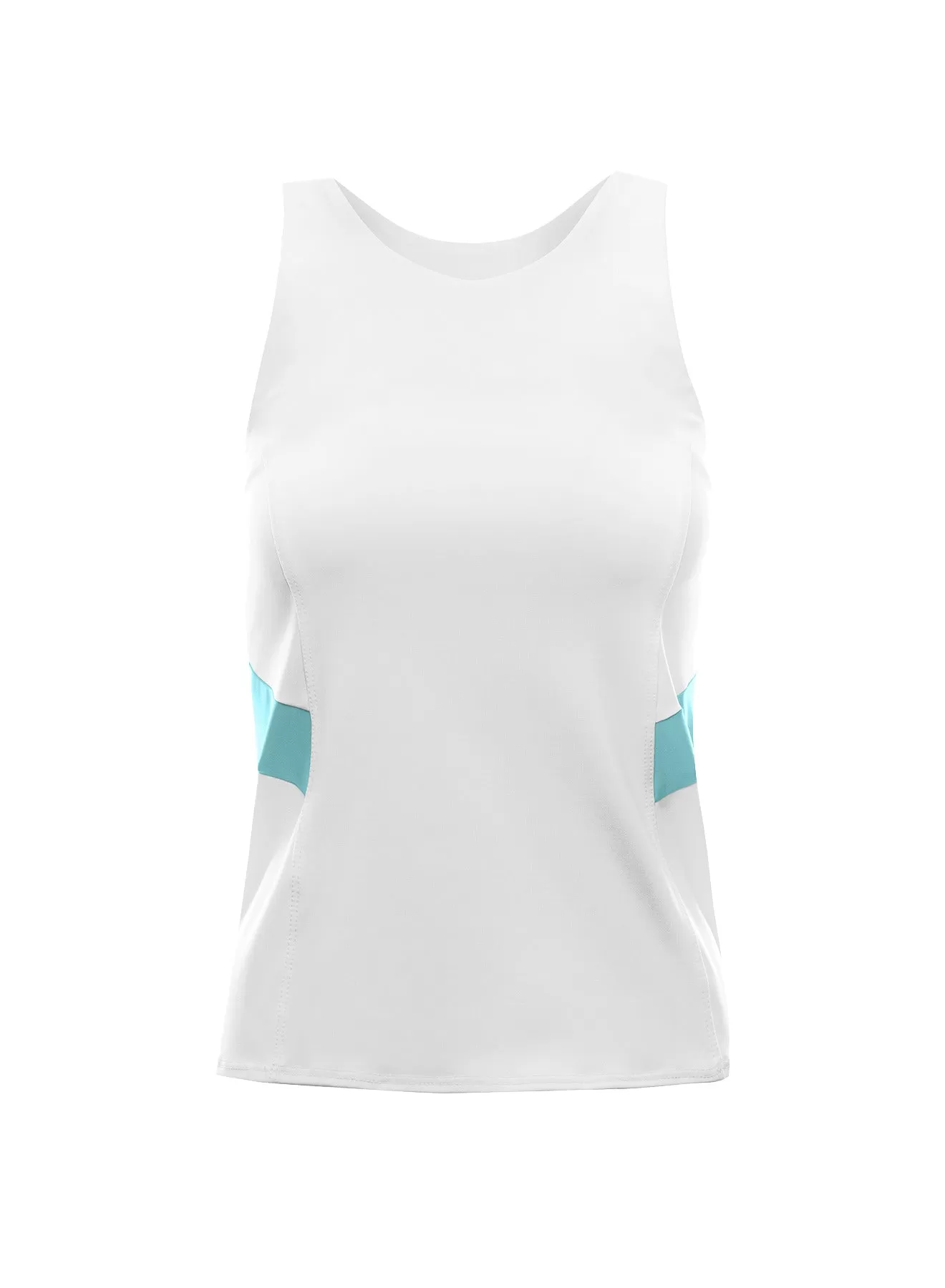 197223-182 | COLORBLOCK TANK | WHITE/ANGEL