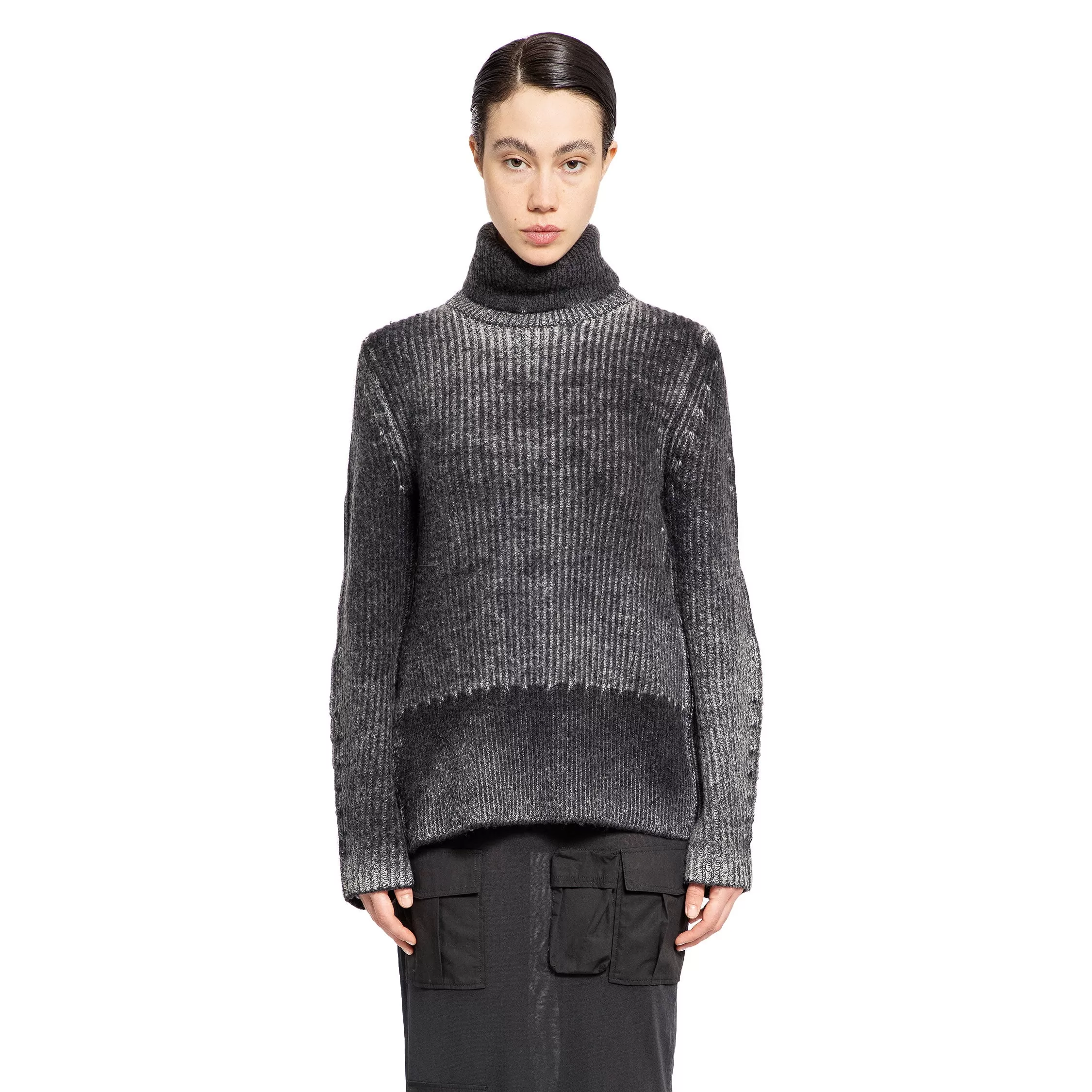 ACNE STUDIOS WOMAN GREY KNITWEAR