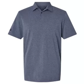 Adidas Men's Collegiate Navy Melange Blend Polo