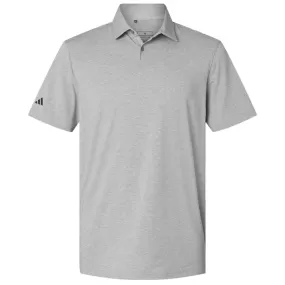 Adidas Men's Grey Three Melange Blend Polo