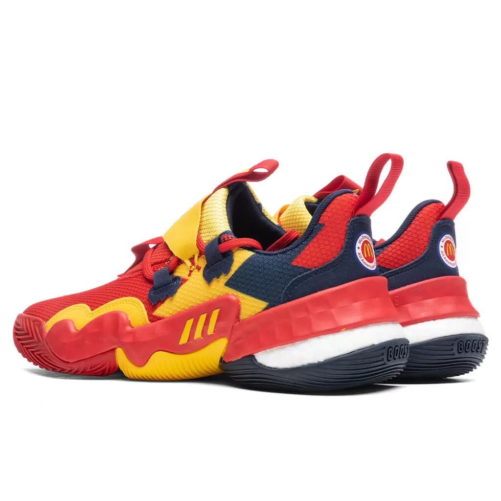 Adidas x Trae Young 1 MCAAG - Solid Red/Bold Gold/Navy Blue