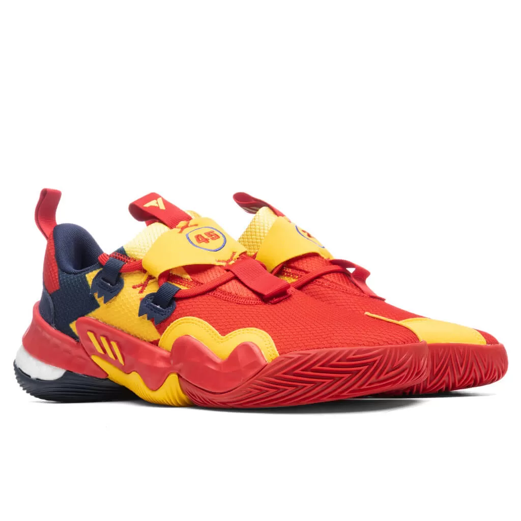 Adidas x Trae Young 1 MCAAG - Solid Red/Bold Gold/Navy Blue