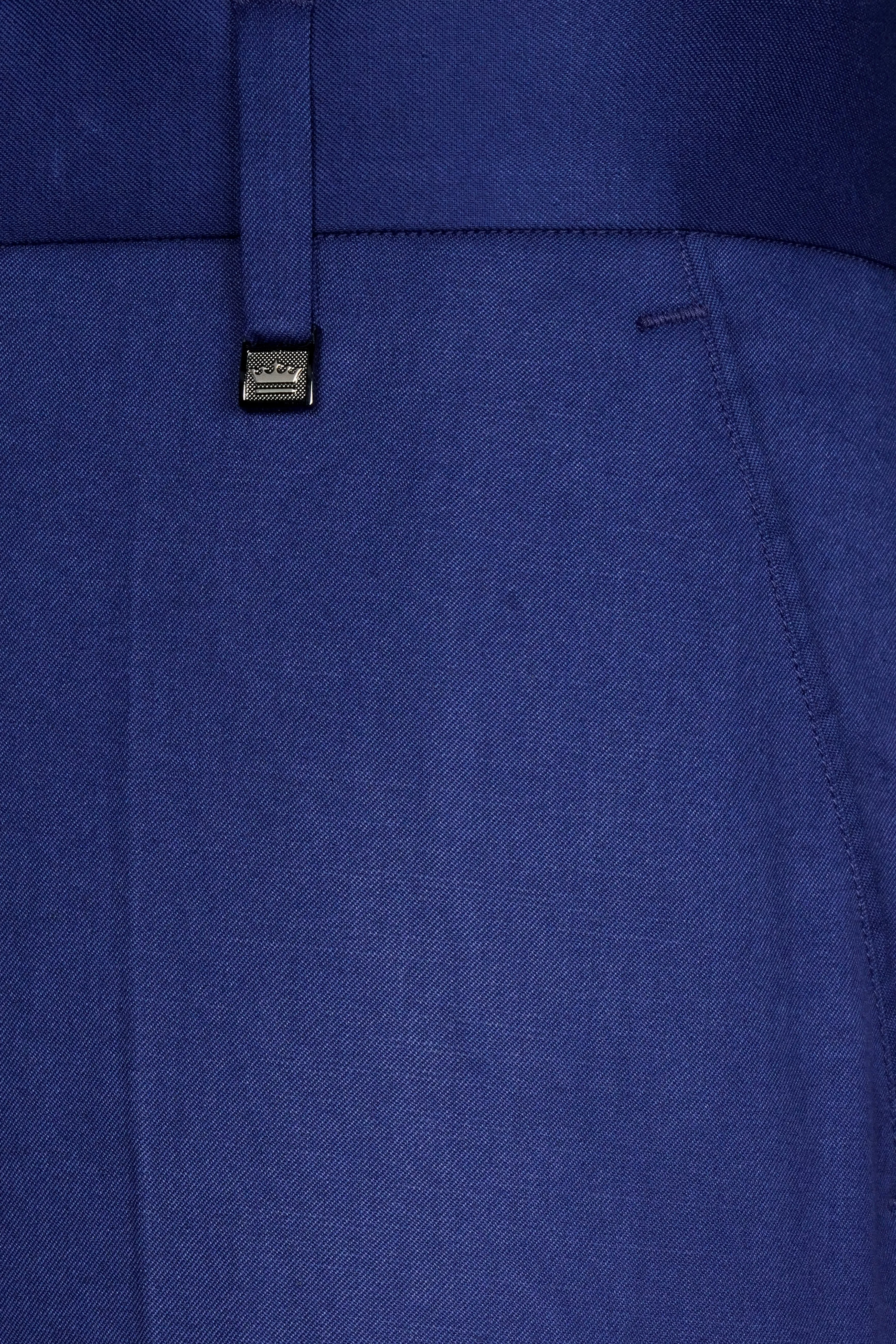 Admiral Blue Wool Rich Single Breasted Suit