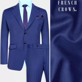 Admiral Blue Wool Rich Single Breasted Suit