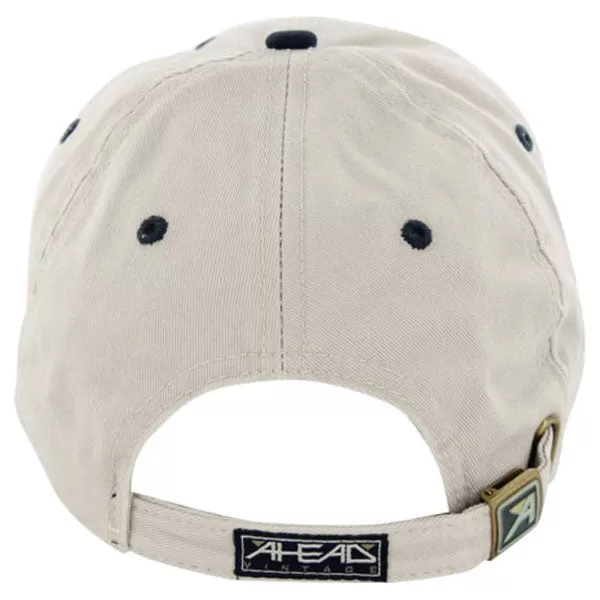 AHEAD Bone/Navy Classic Cut Sandwich Brim Cap