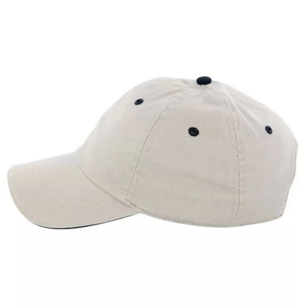 AHEAD Bone/Navy Classic Cut Sandwich Brim Cap