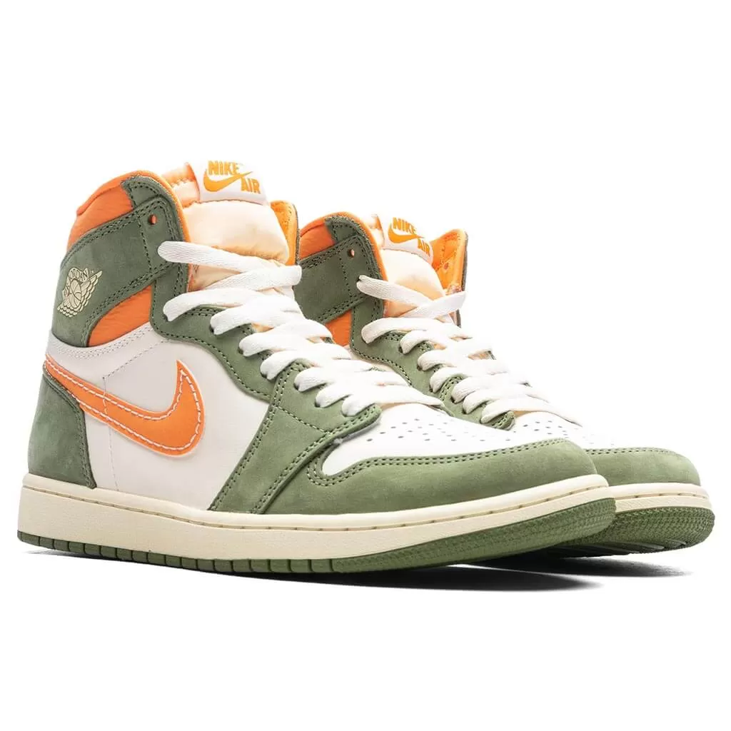 Air Jordan 1 Retro Hi OG Craft - Celadon/Sky J Light Olive/Bright Mandarin