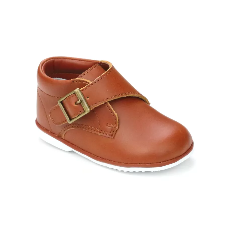 Angel Baby Boys Finch Leather Buckle Strap Boot