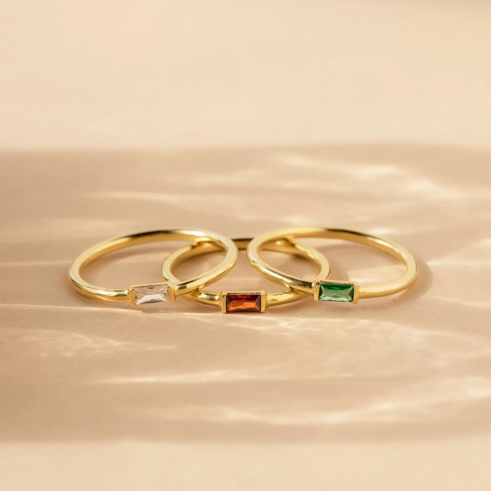 Baguette Birthstone Ring