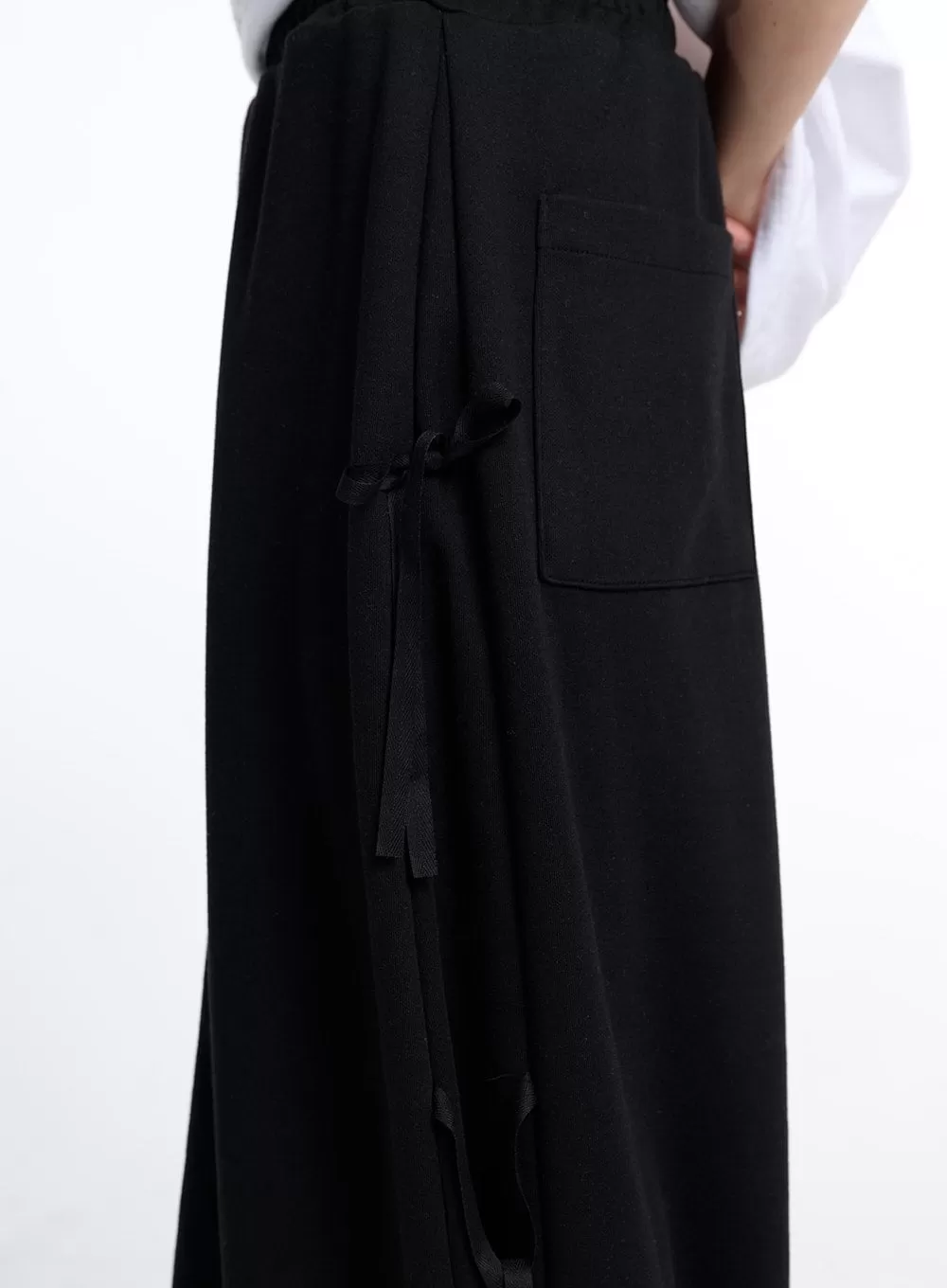 Balletcore Ribbon Side Slit Maxi Skirt CD319