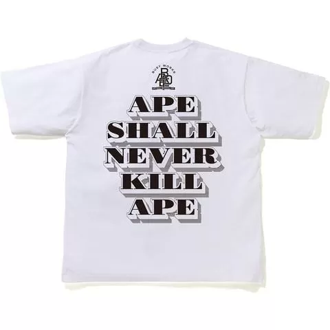 BAPE CLASSIC RELAXED TEE WHITE/GREEN