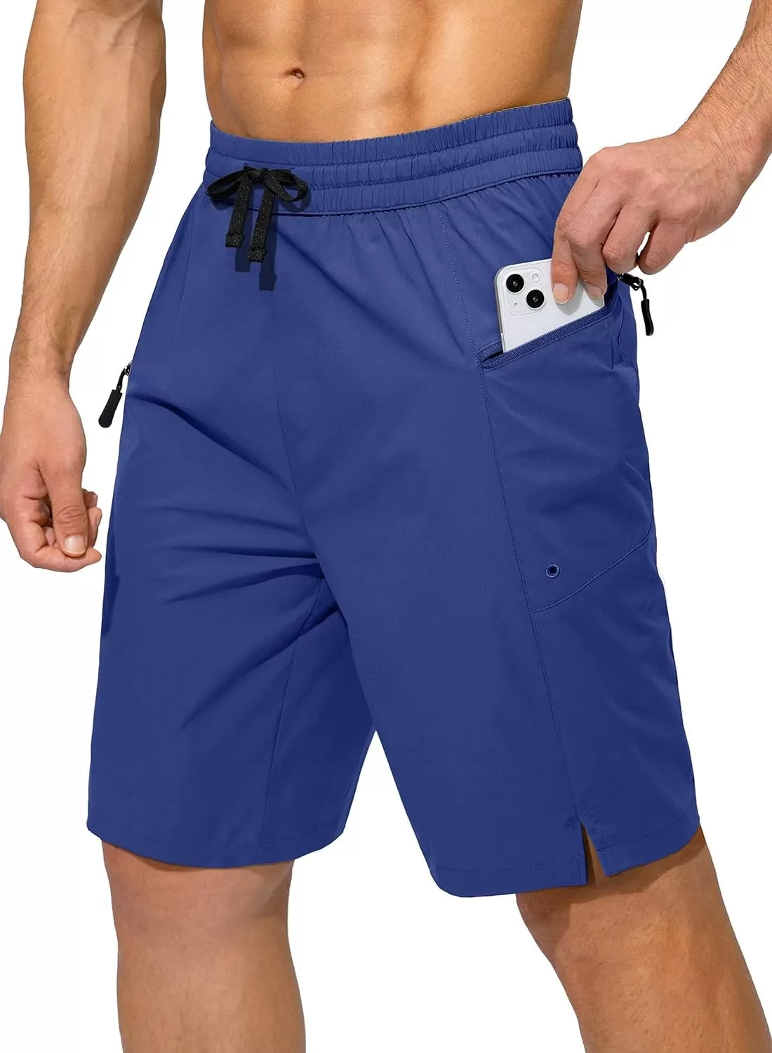 Beach Zipper Pockets Shorts