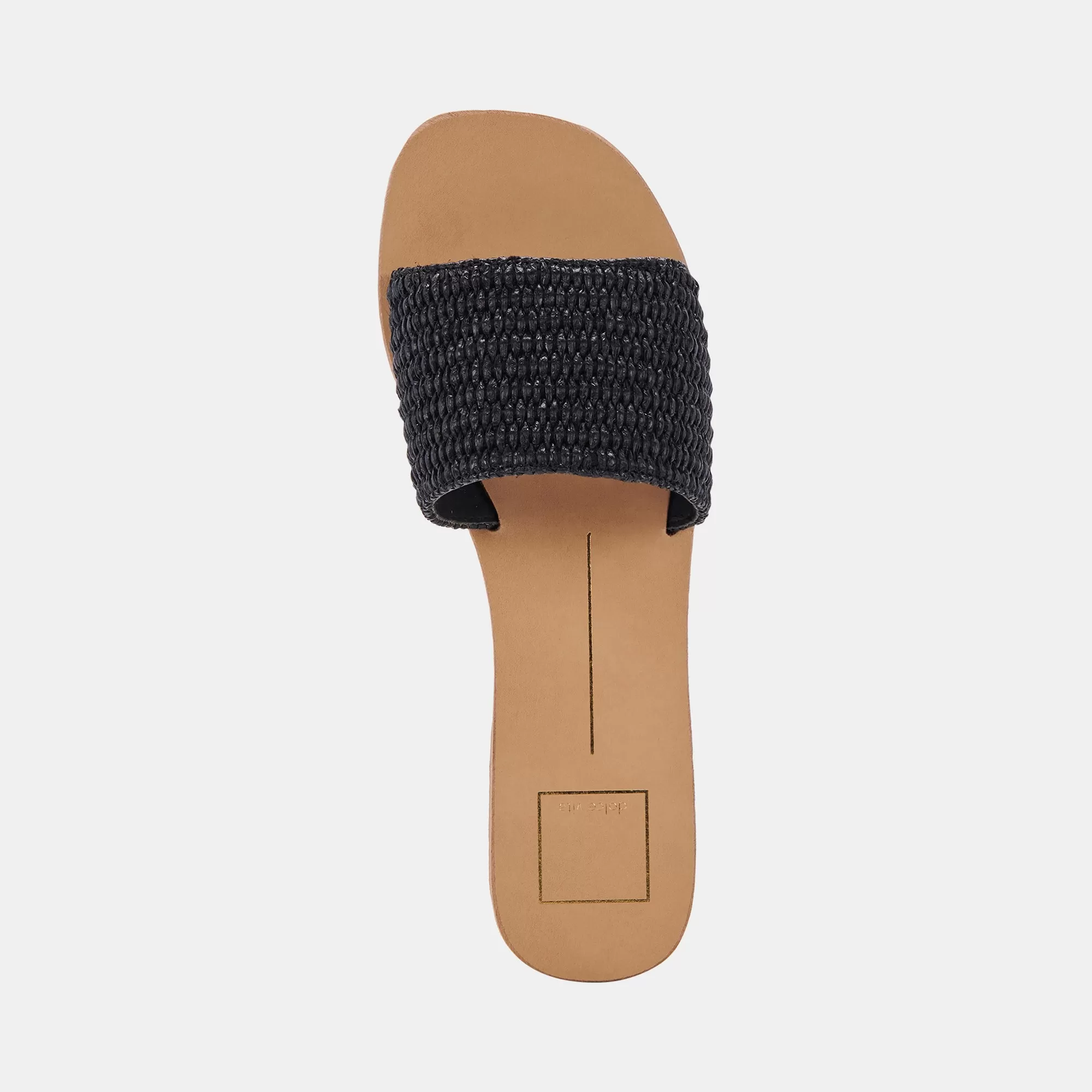 BELLE SANDALS BLACK RAFFIA