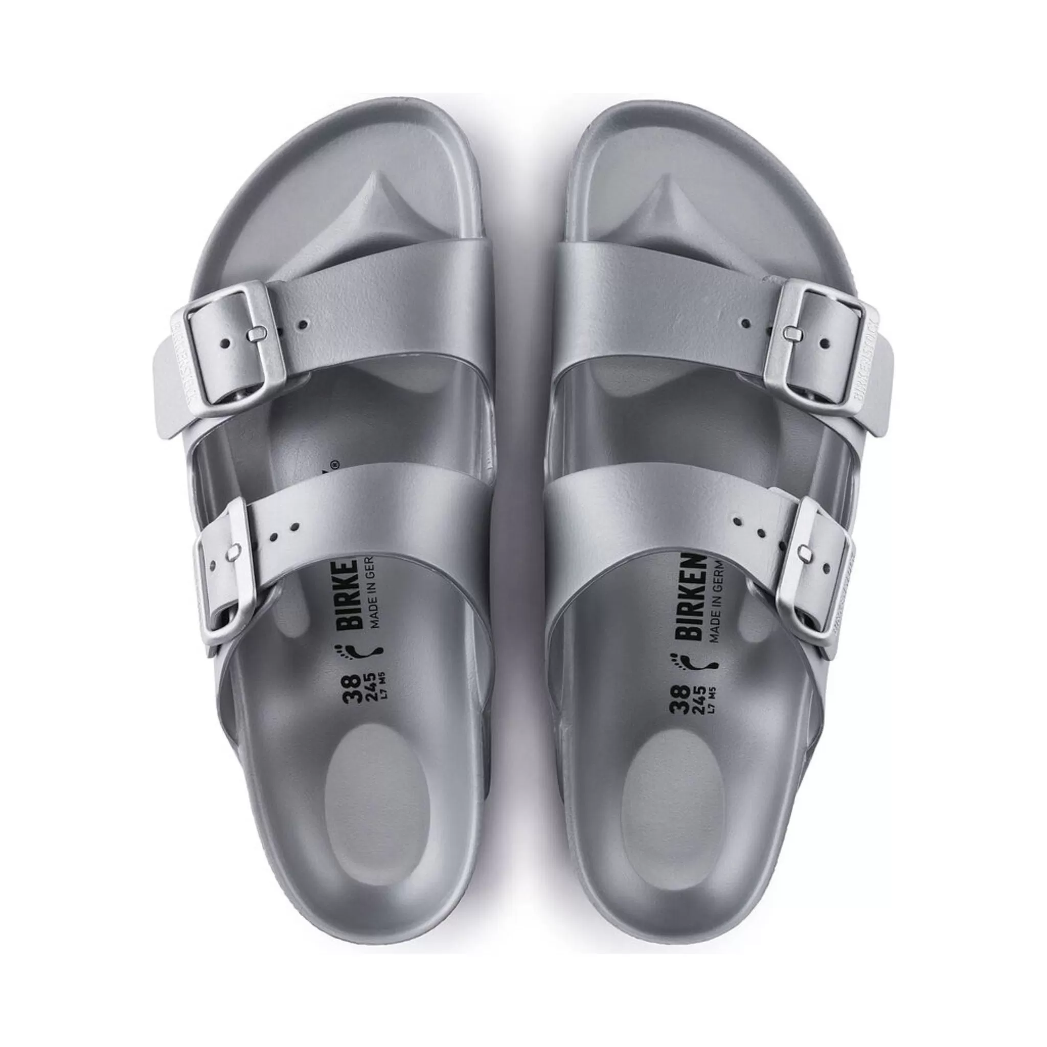 Birkenstock Arizona Essentials EVA Sandal - Metallic Silver