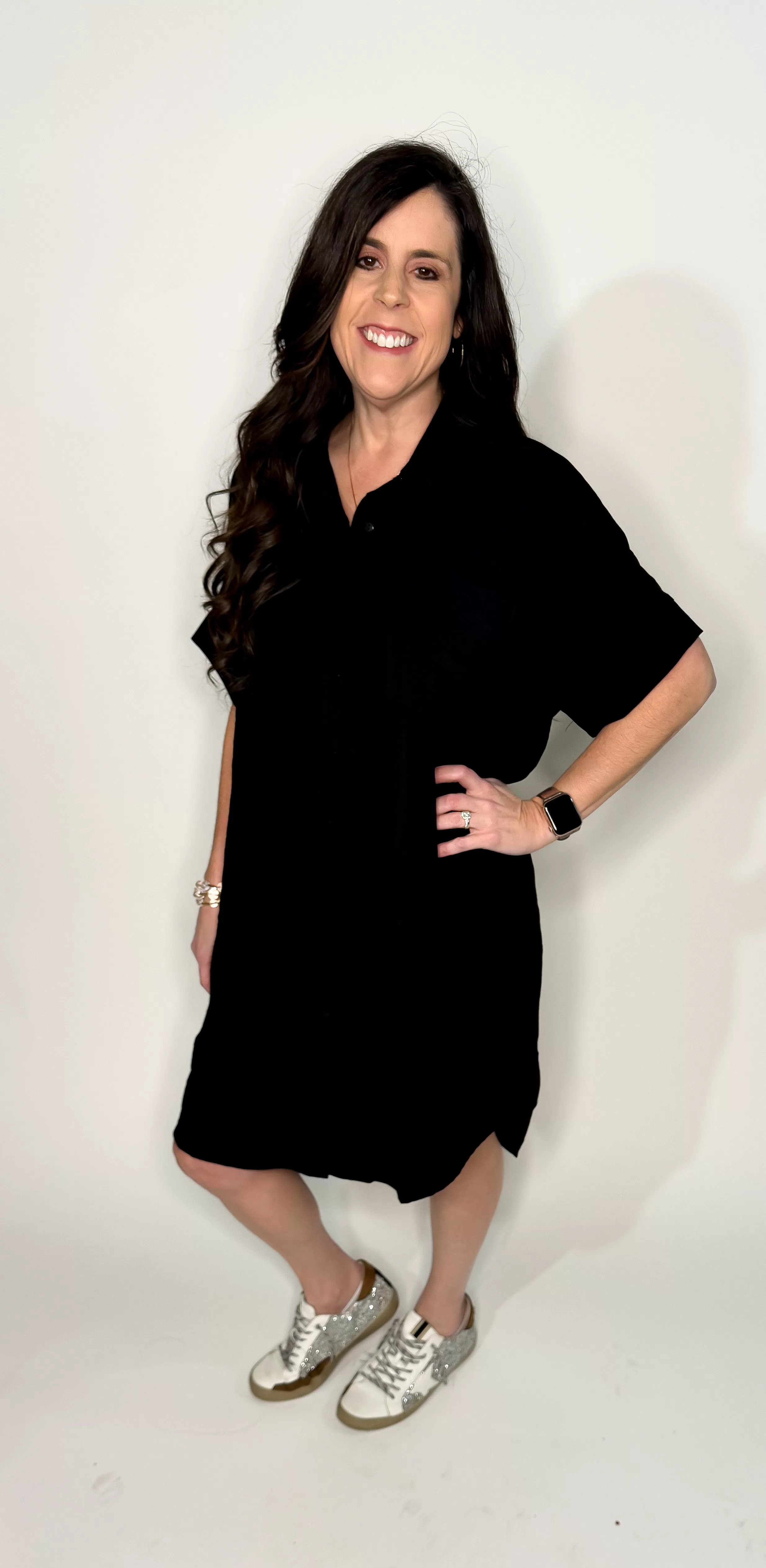 Black Shirt Dress