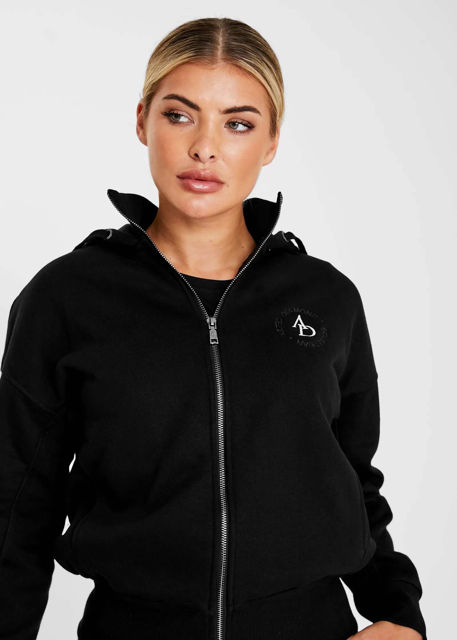 Black Zip Hoodie