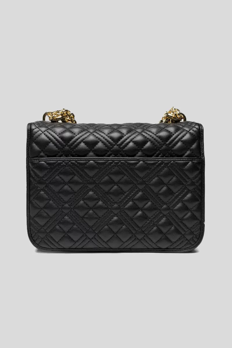 Borsa Chuncky Chain Quilting - Nero