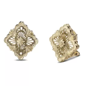 Buccellati - Opera Tulle - Button Earrings, 18k Yellow Gold