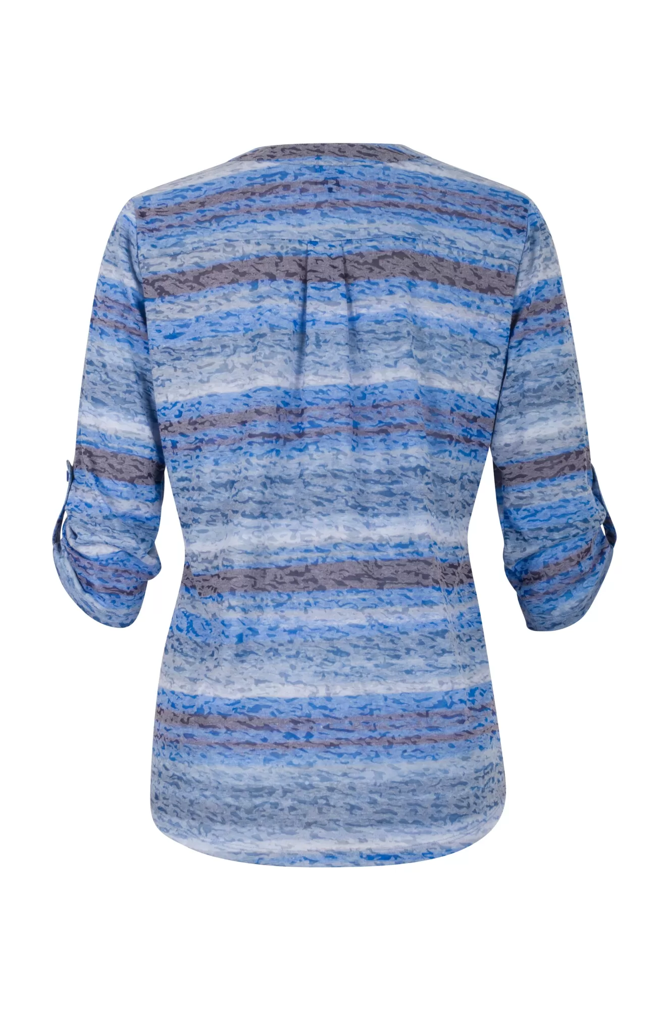 Burnout Tunic with 3/4 sleeve | BLUE HORIZON | 6063AR