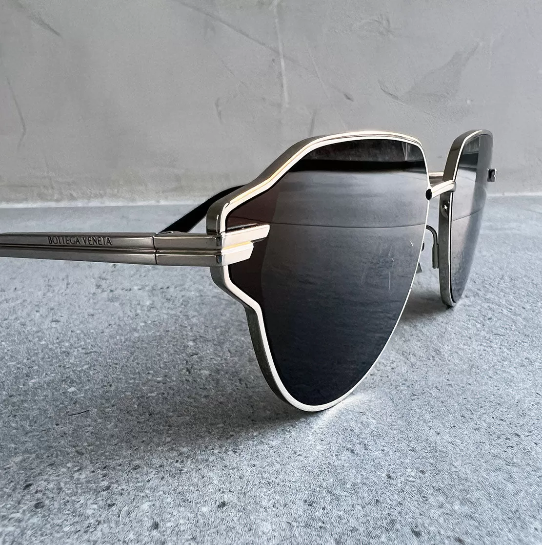 BV 1271S Glaze Metal Aviator, Silver