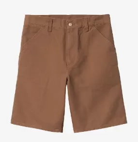 Carhartt WIP Single Knee Short - Hamilton Brown Rinsed