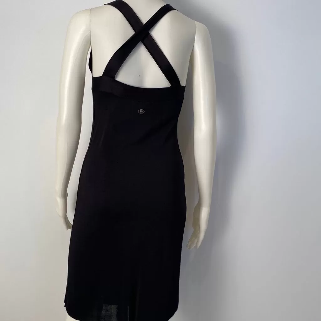 Chanel NWT 10P, 2010 Spring Black Cocktail Dress FR 38 US 4