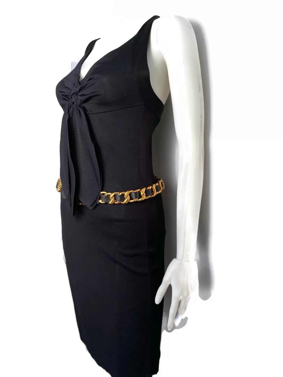 Chanel NWT 10P, 2010 Spring Black Cocktail Dress FR 38 US 4