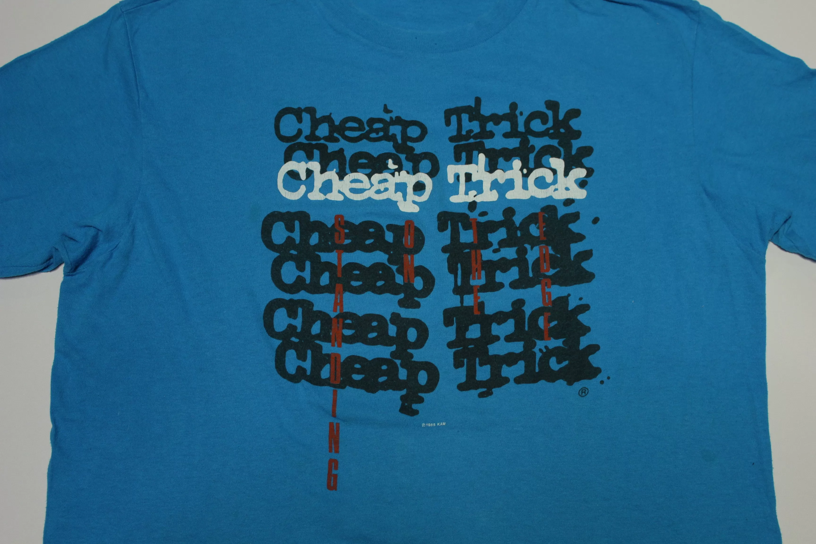 Cheap Trick Standing On The Edge 1985 Vintage 80's Single Stitch Hanes T-Shirt