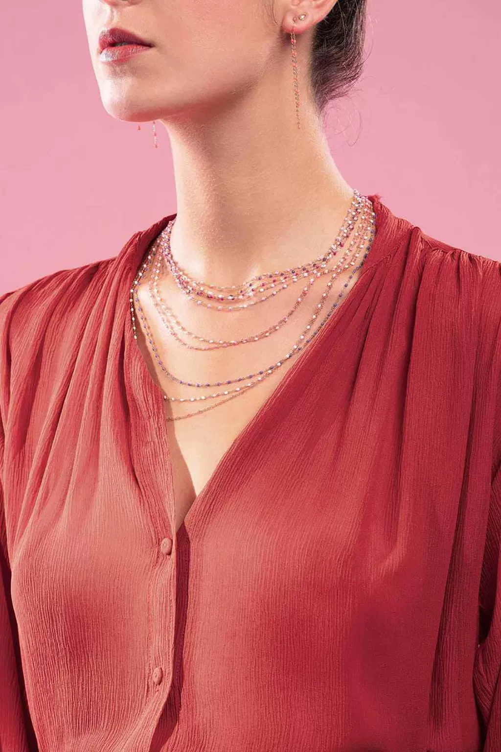 CLASSIC 16 GIGI NECKLACE IN SAUMON