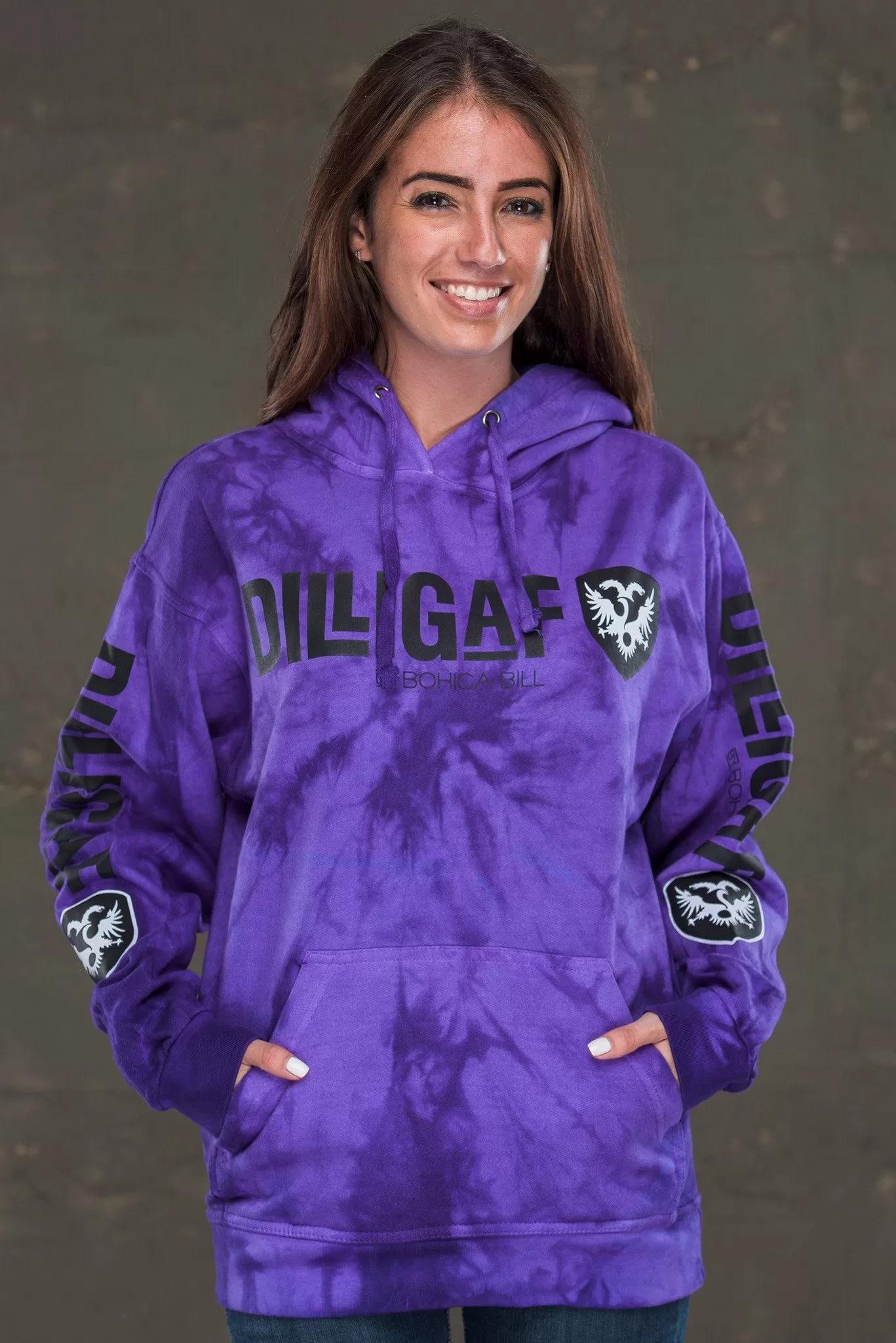 Classic Dilligaf Tye Dye Pullover Hoodie