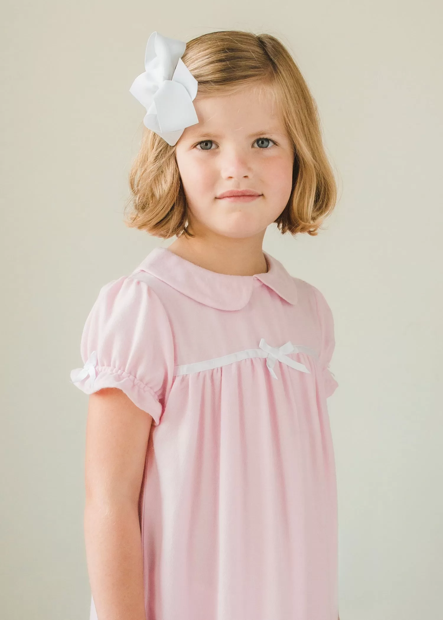 Classic Short Sleeve Nightgown - Light Pink