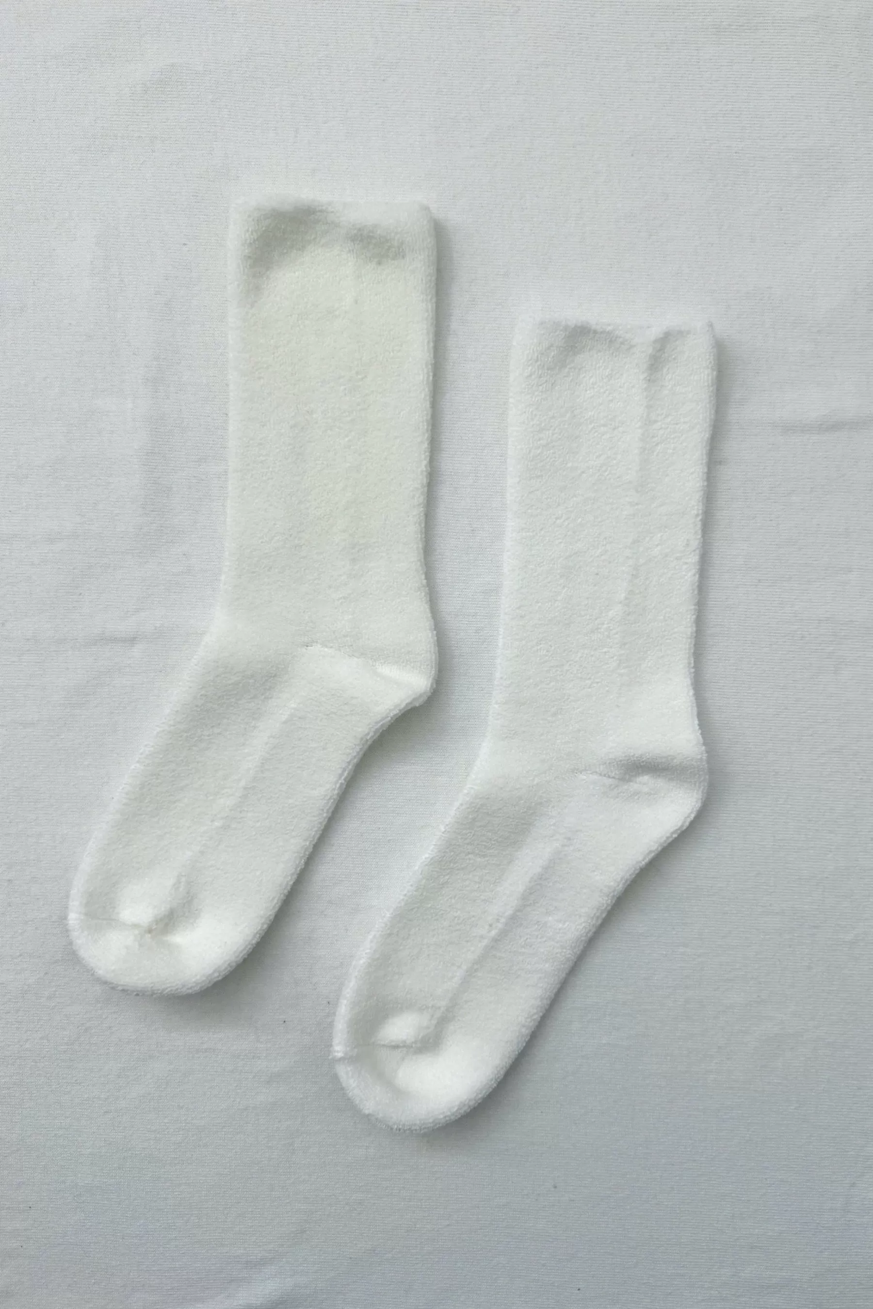 Classic White Extended Cloud Socks