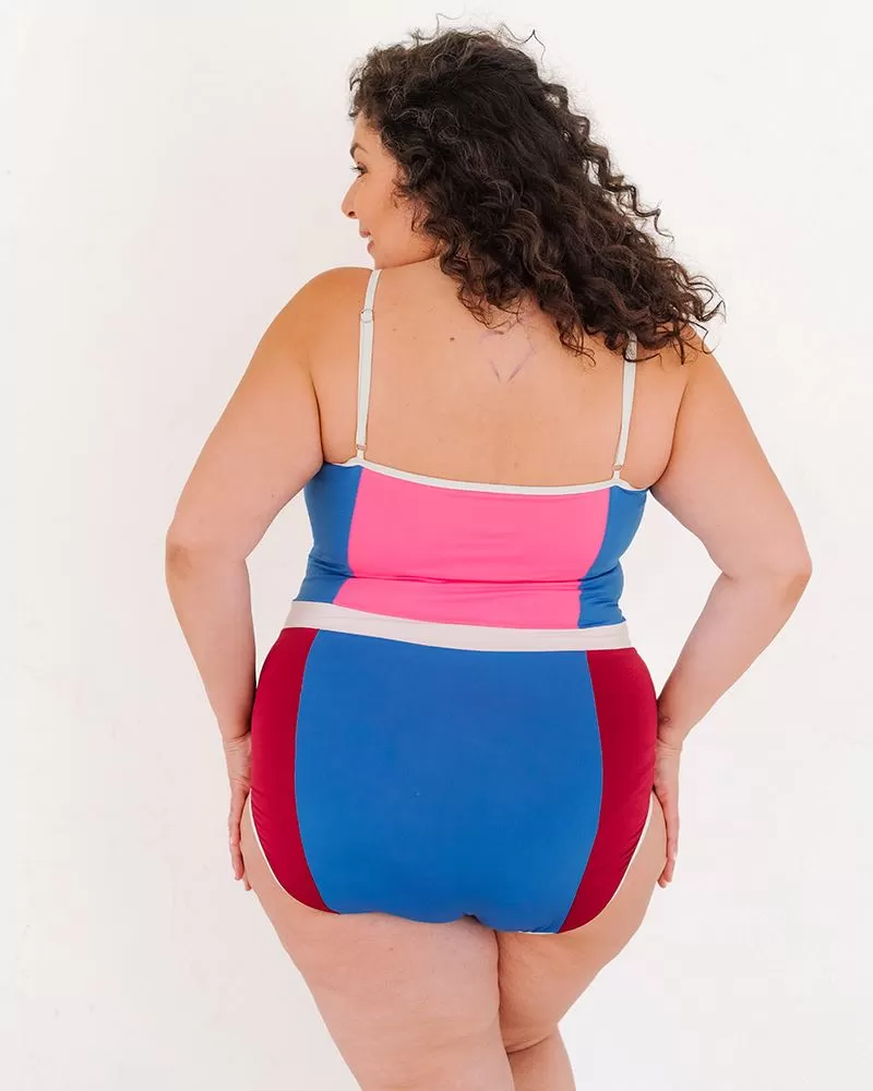 Color Block Classic One-Piece