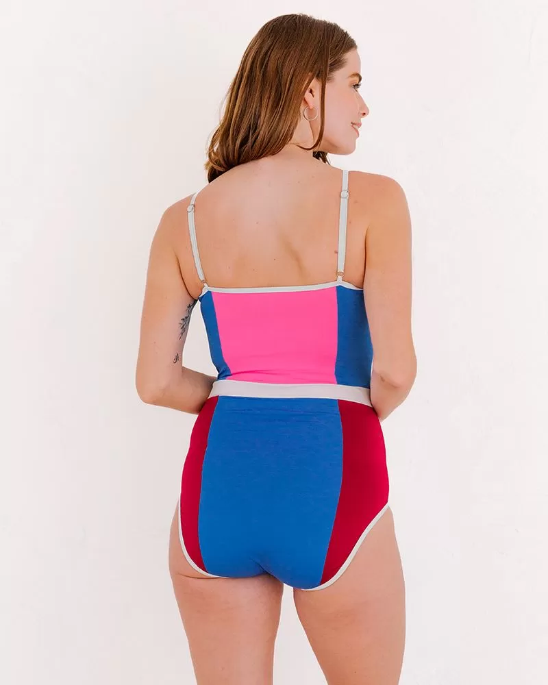 Color Block Classic One-Piece