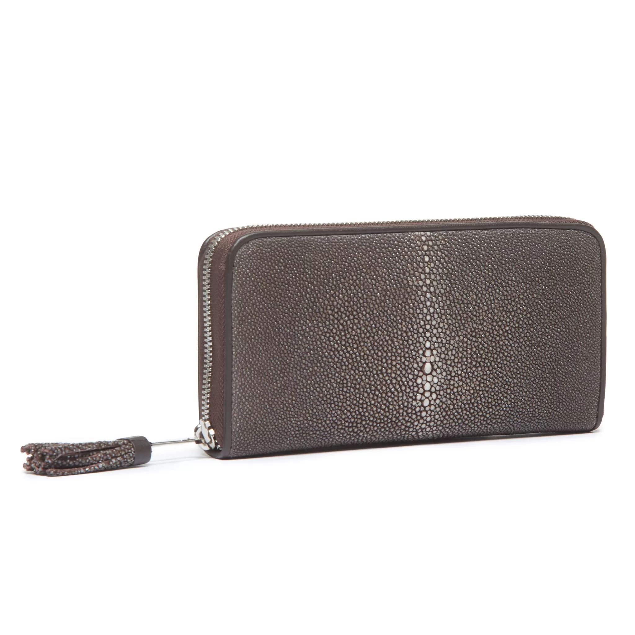 Cora Classic Shagreen Zip Around Wallet