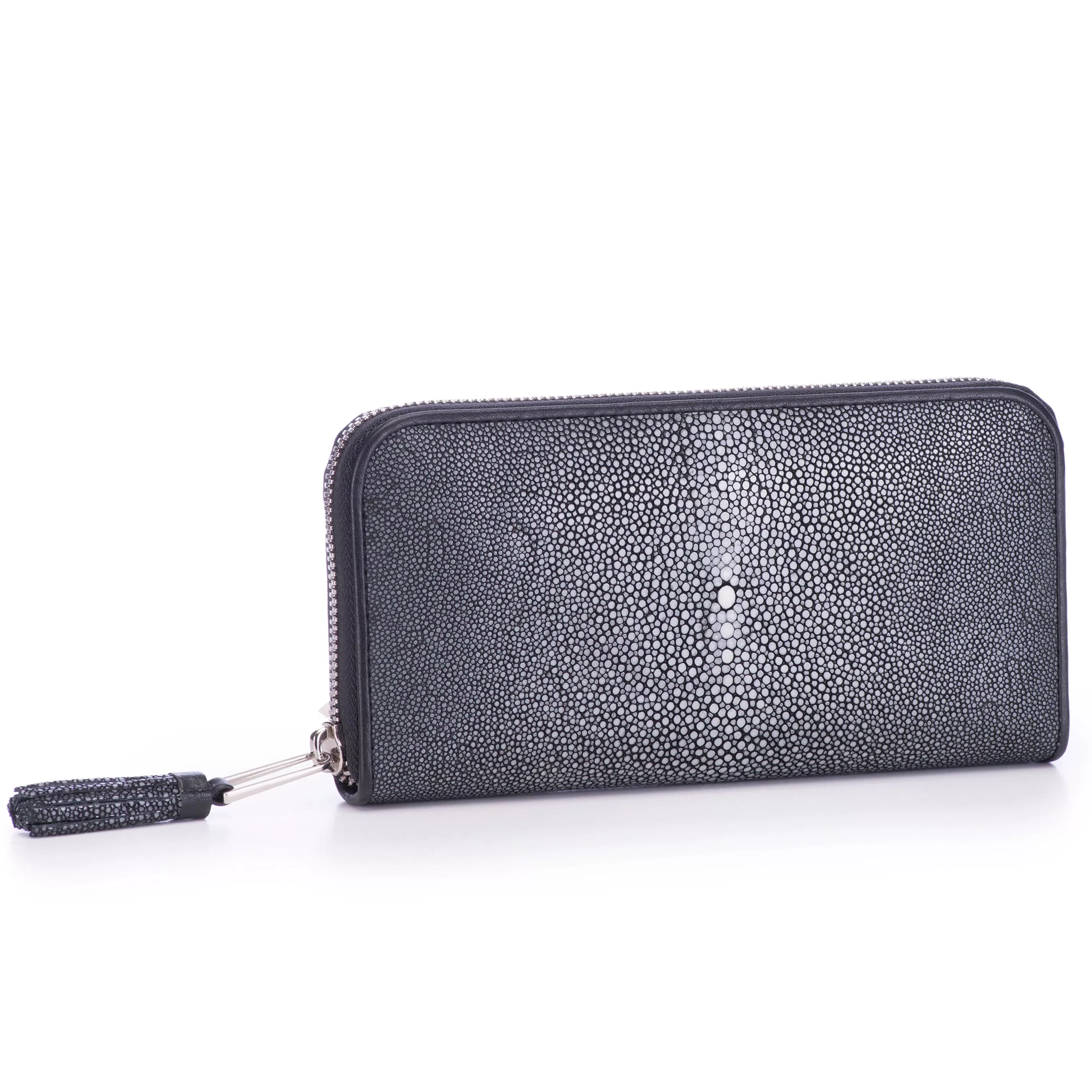 Cora Classic Shagreen Zip Around Wallet