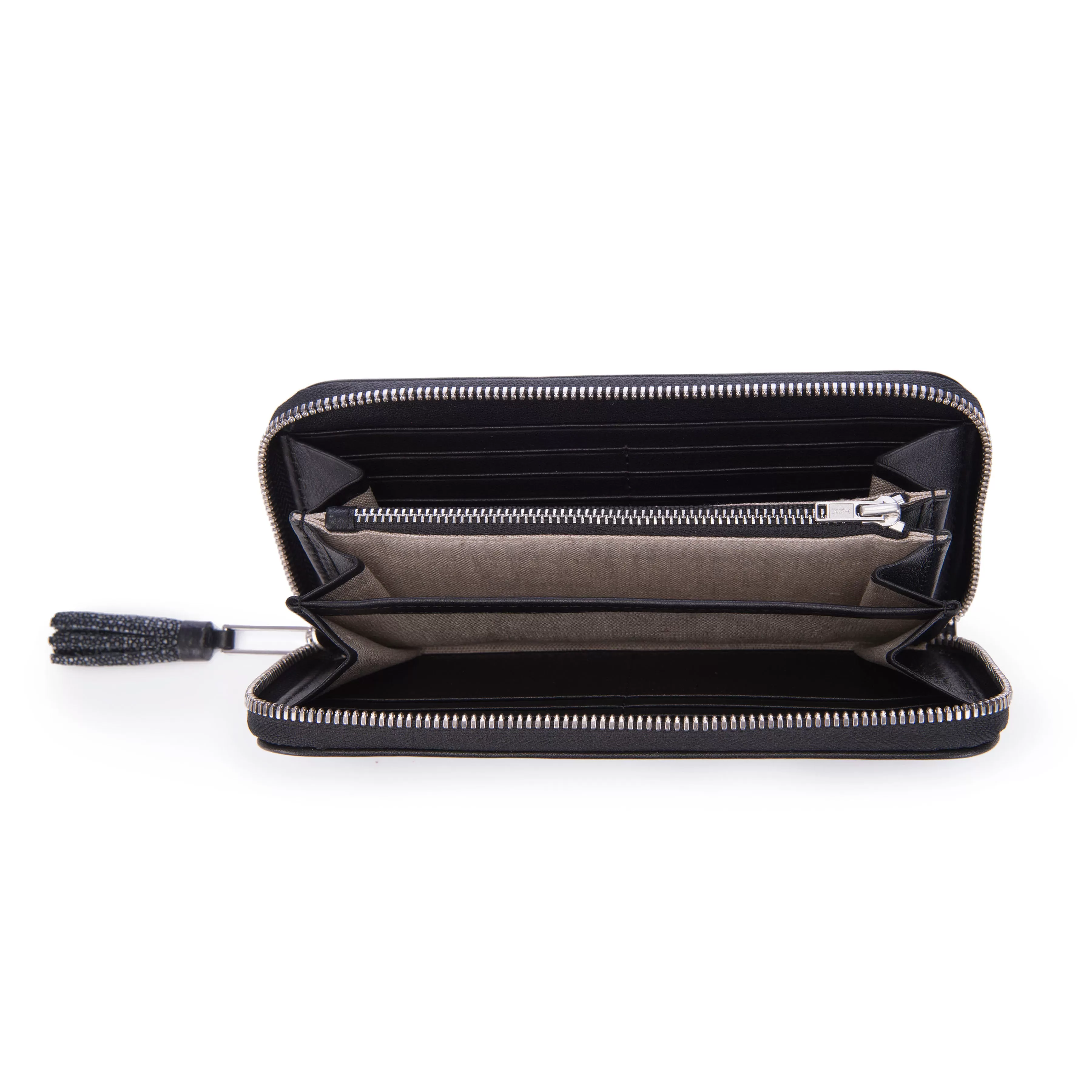 Cora Classic Shagreen Zip Around Wallet