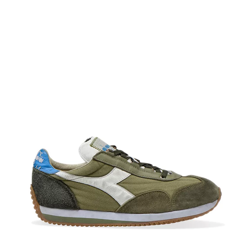 DIADORA HERITAGE SNEAKERS EQUIPE H DIRTY STONE WASH EVO 201.174736 01 70431 BURNT OLIVE GREEN