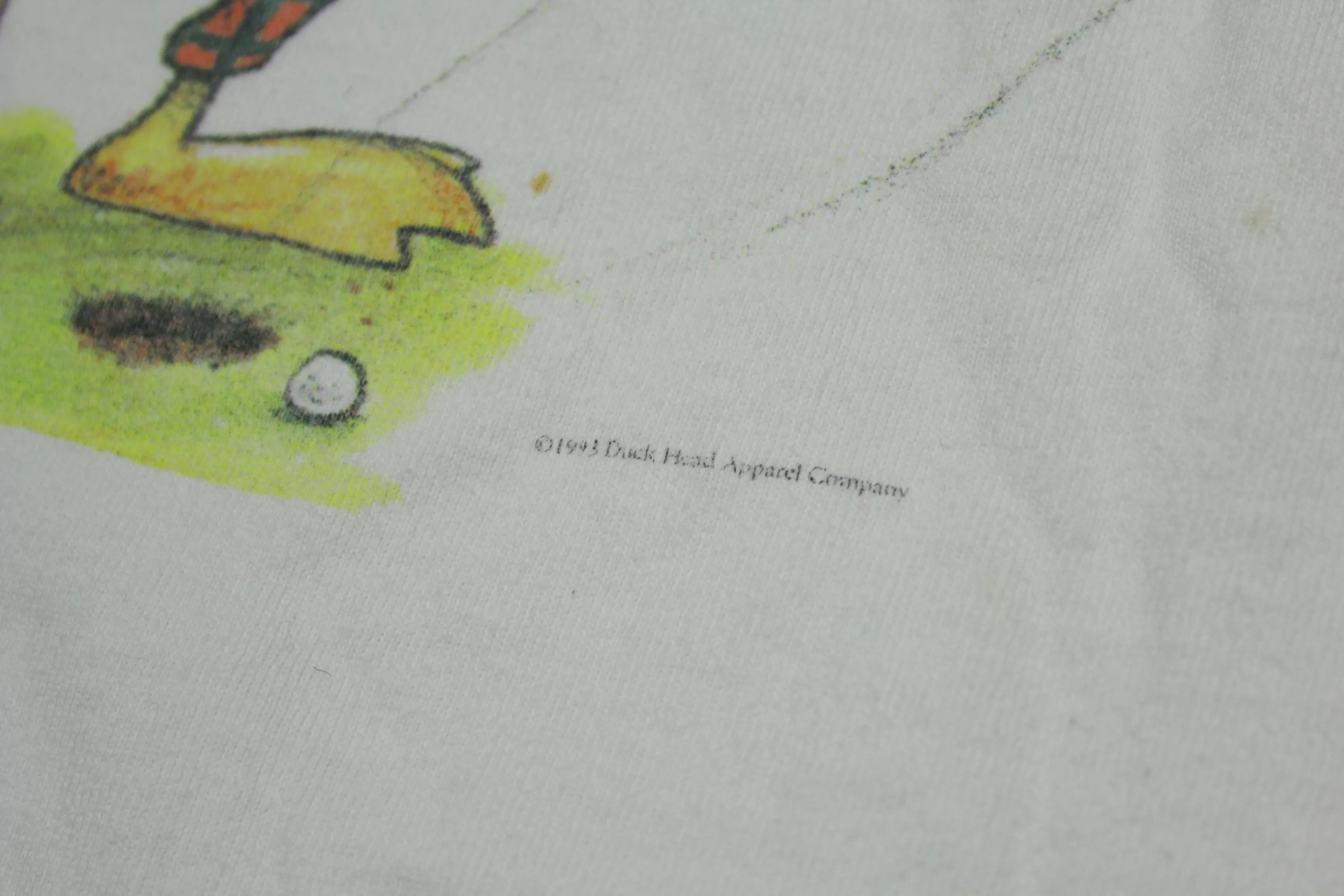 Duck Head USA Chunked Golf Shot Vintage 90's 1993 Single Stitch T-Shirt