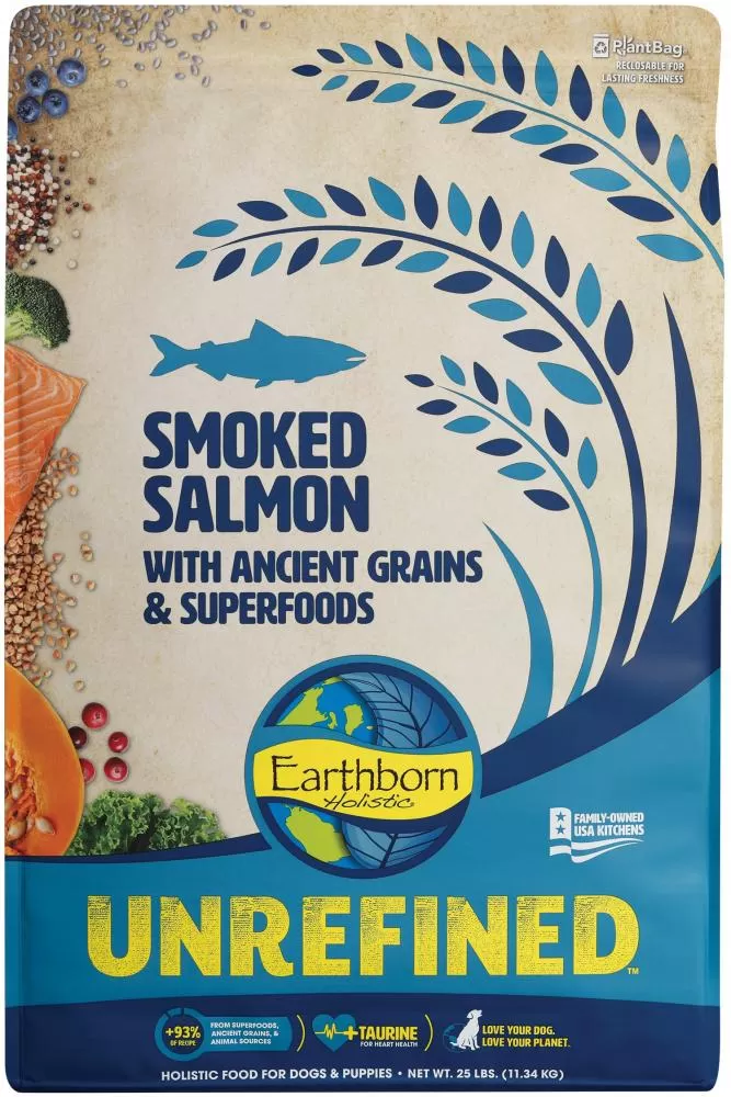 Earthborn Holistic Unrefined Smoked Salmon with Ancient Grains & Superfoods Dry Dog Food