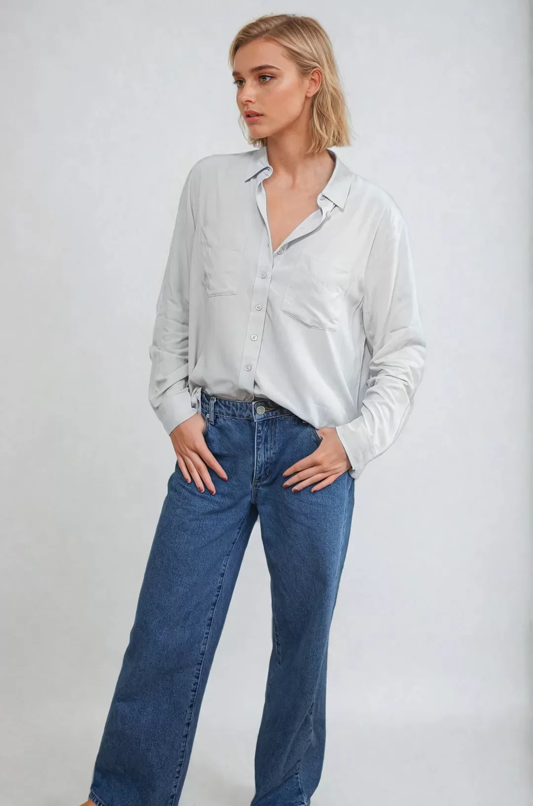 Eco Vero Viscose Shirt - Silver