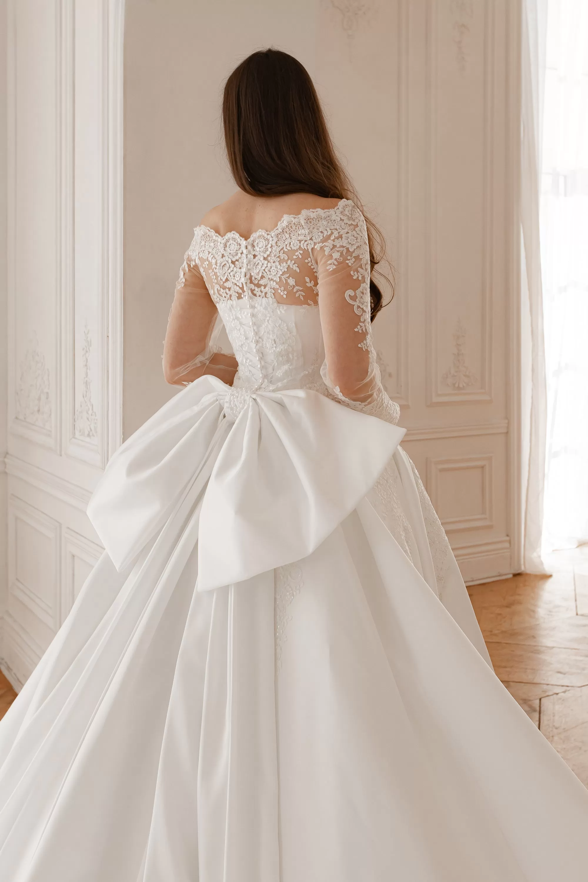 Extra Convertible Wedding Dress Steltella  (Basic dress   bolero   bow   detachable skirt))