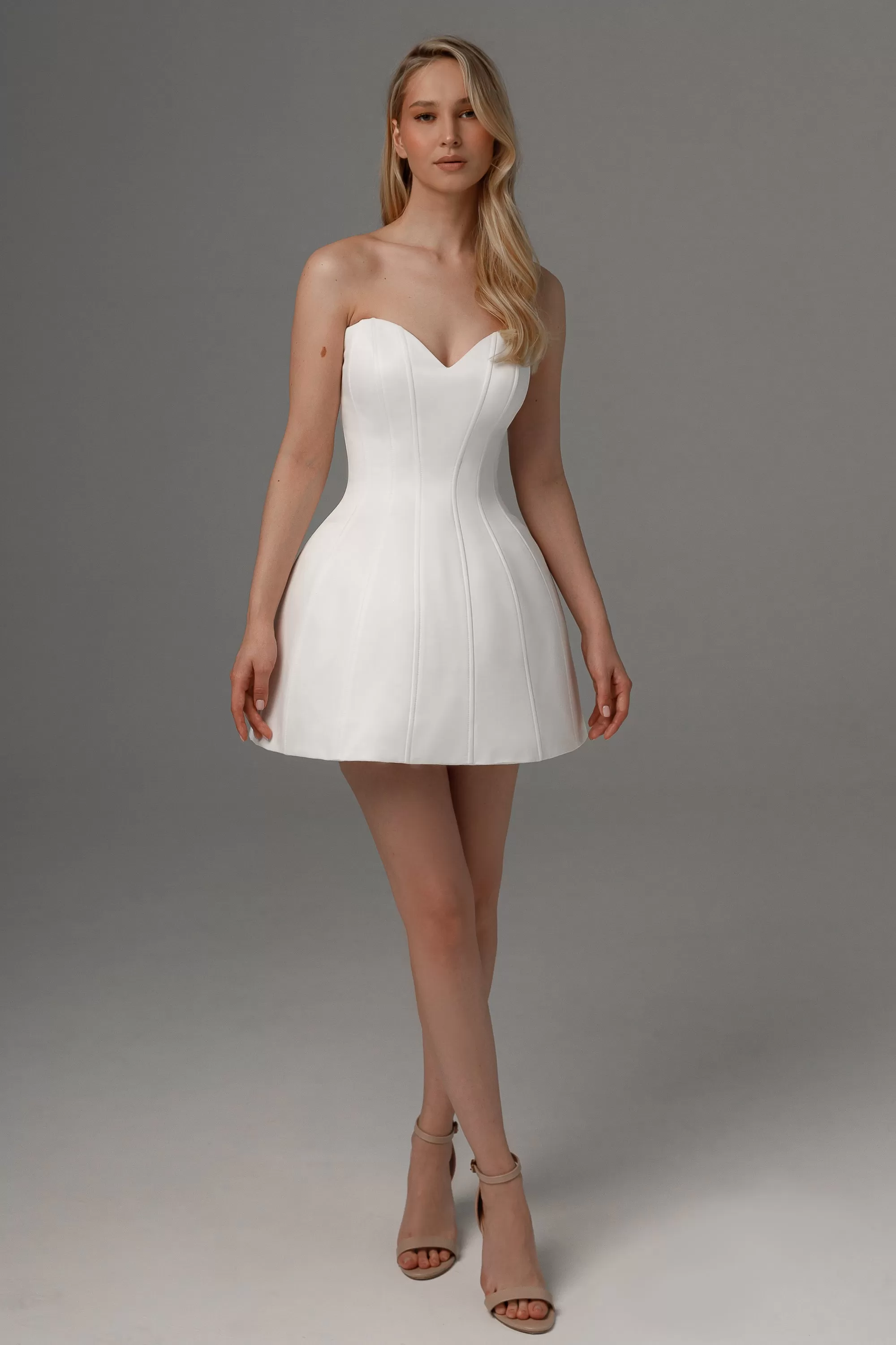 Extra Convertible Wedding Dress Steltella  (Basic dress   bolero   bow   detachable skirt))