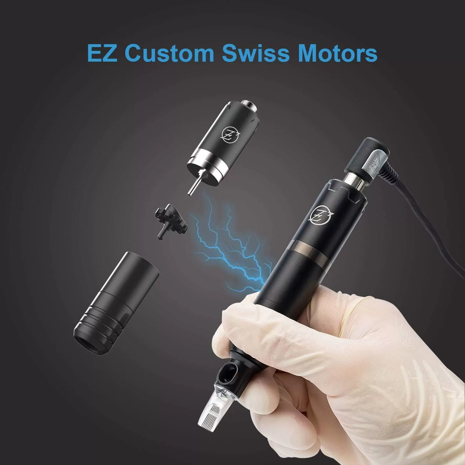 EZ NANO Rotary Cartridge Tattoo Machine Pen EZ Custom Swiss Motors Lightweight and Ultra Thin design